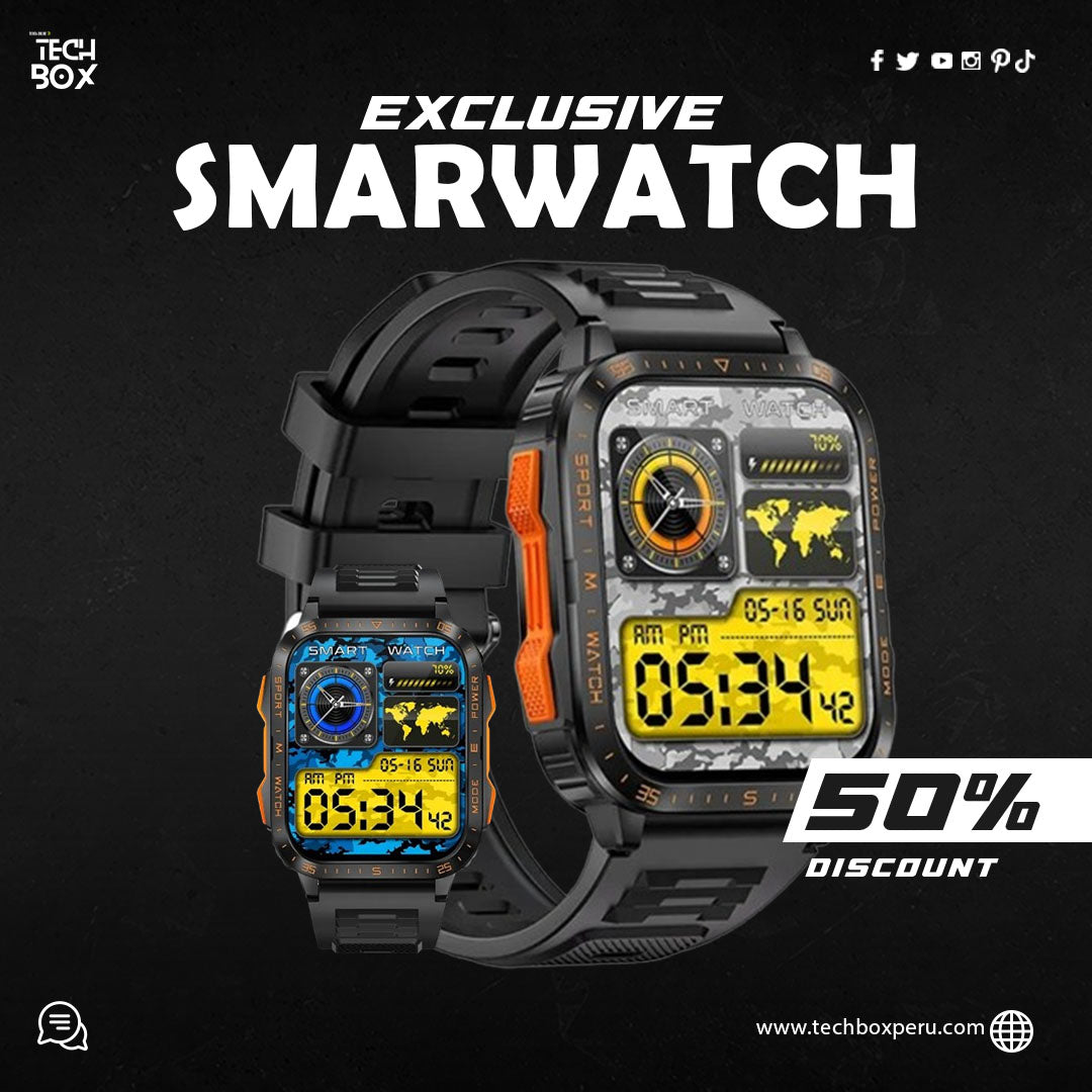 📢OFERTA SMARTWATCH MILITARY PRO 9 ULTRA - AMOLED 8K (ORIGINAL)