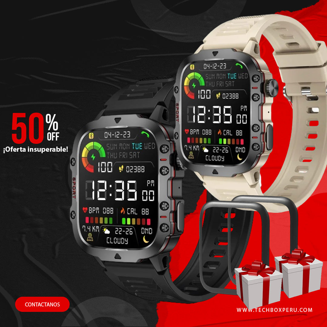 📢OFERTA 2X1 SMARTWATCH MILITARY ULTRA PRO 6K