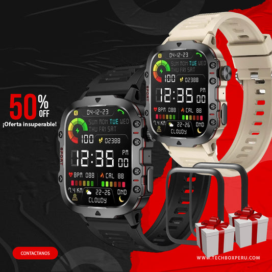 📢OFERTA 2X1 SMARTWATCH MILITARY ULTRA PRO 6K