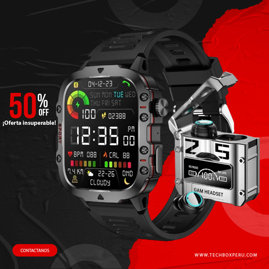 📢OFERTA SMARTWATCH MILITARY ULTRA PRO 6K