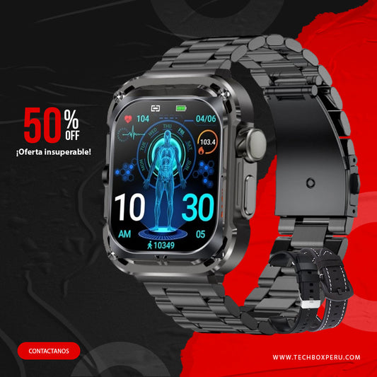 📢OFERTA SMARTWATCH MILITARY ELEGANT ULTRA + 2 CORREAS