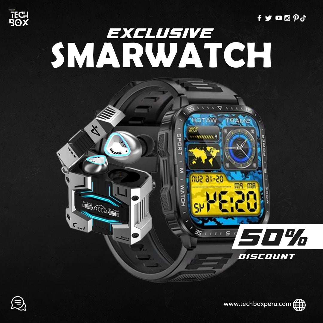 📢OFERTA SMARTWATCH MILITARY PRO 9 ULTRA - AMOLED 8K (ORIGINAL)