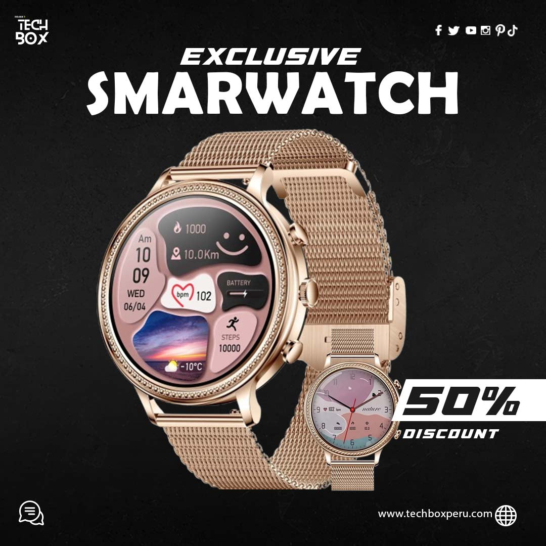 📢PROMO SMARTWATCH ELEGANT PREMIUM + CORREA ADICIONAL🎁