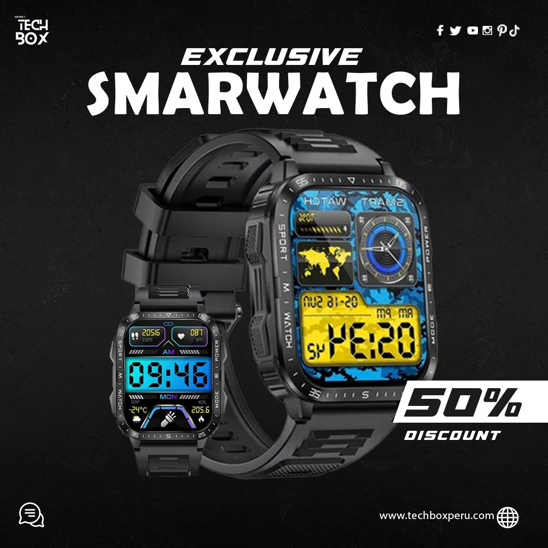 📢OFERTA SMARTWATCH MILITARY PRO 9 ULTRA - AMOLED 8K (ORIGINAL)