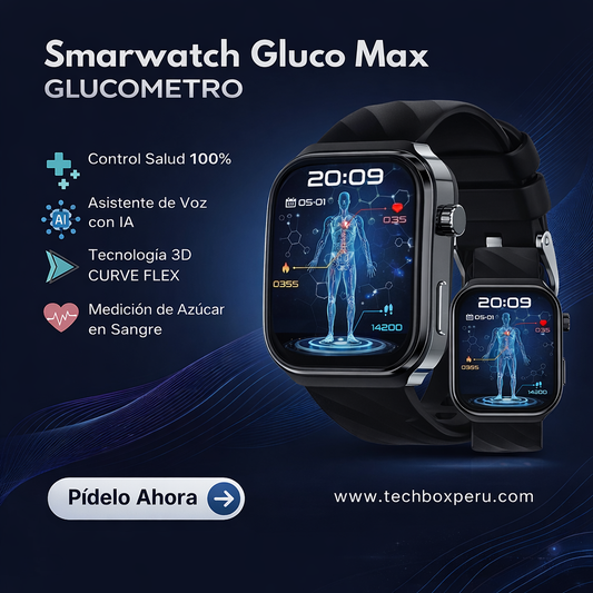 SMARTWATCH GLUCO MAX (Glucómetro) ORIGINAL®︎